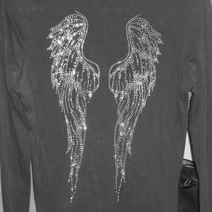 Womans Long Sleeve Angel Wings shirt